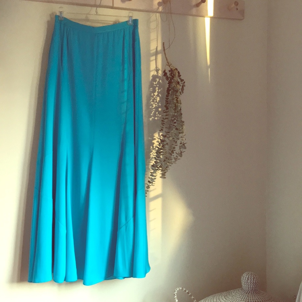 Silk maxi skirt